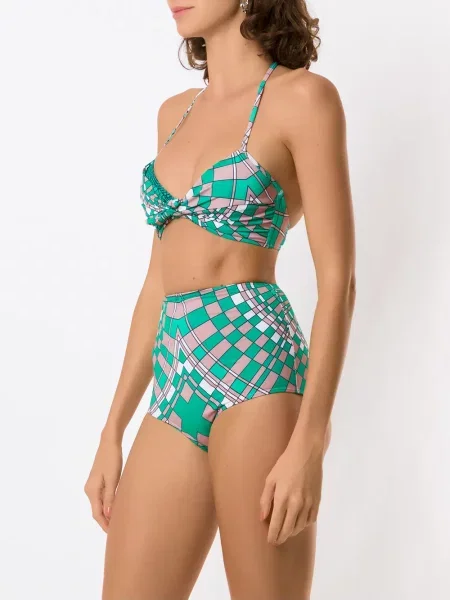 Bikini Amir Slama z nadrukiem zielony