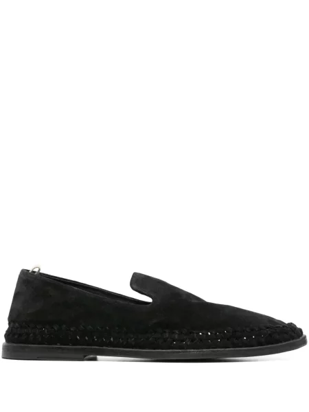 Pantofi loafer Officine Creative din piele de căprioară negru