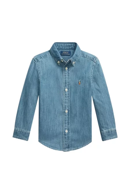 Koszula dżinsowa dziecięca Polo Ralph Lauren niebieska