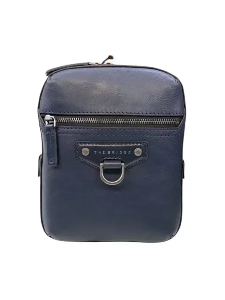 Torba crossbody The Bridge skórzana niebieska