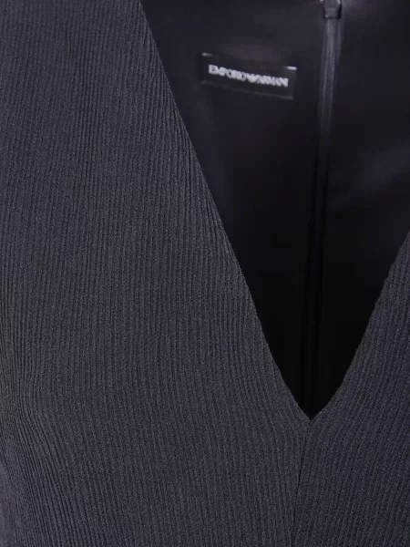 Rochie Emporio Armani cu decolteu în V de costum negru