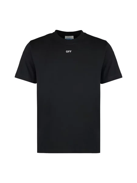 Bluza z kapturem Off-white z okrągłym dekoltem biała