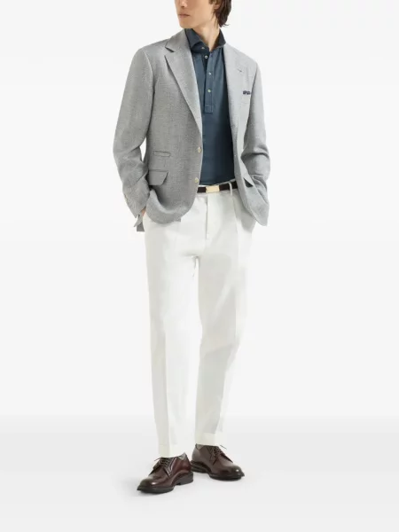 Tricou polo Brunello Cucinelli albastru