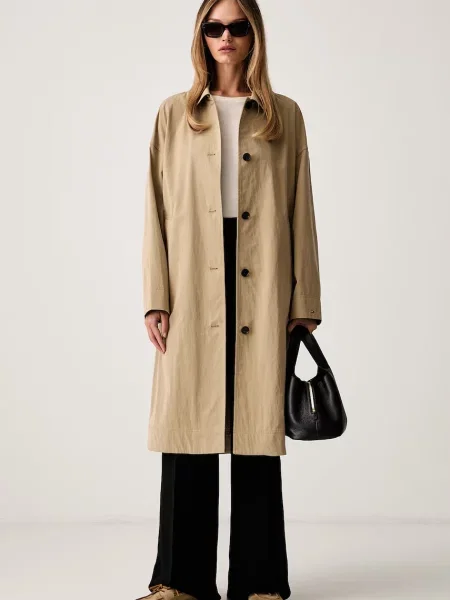 TOMMY HILFIGER Palton de primăvară-toamnă bej
