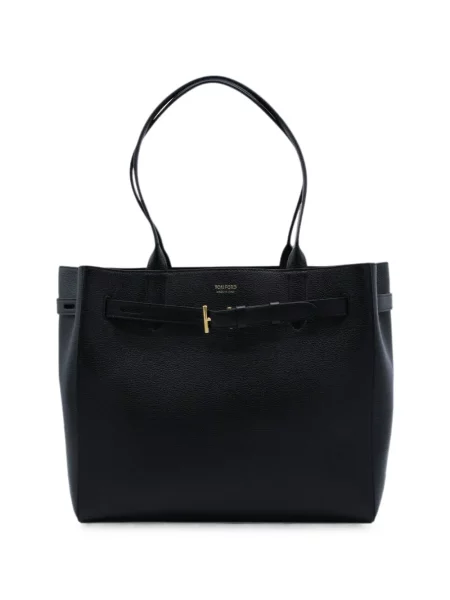 Geantă shopper Tom Ford din piele negru