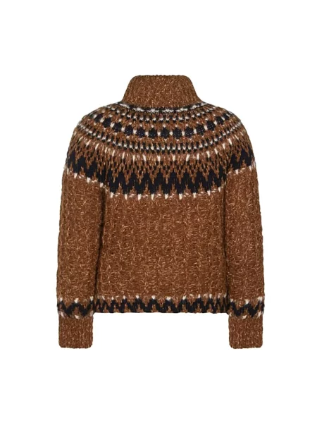 Sweter Moncler brązowy