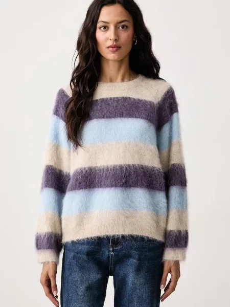 Mos Mosh pulover pentru femei cu lână violet