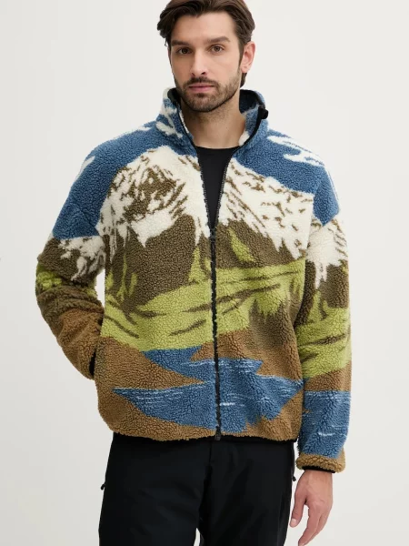 Mikina Picture Hafdals vzorovaná zelená