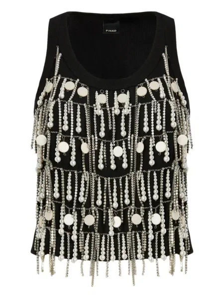 Колие Pinko с перли черно
