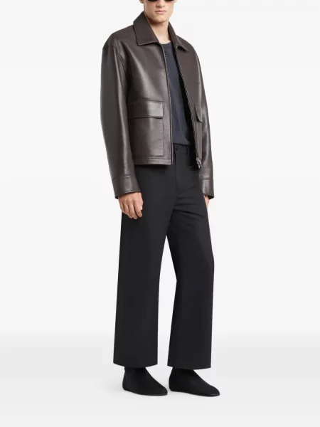 Geanta de piele Courreges maro