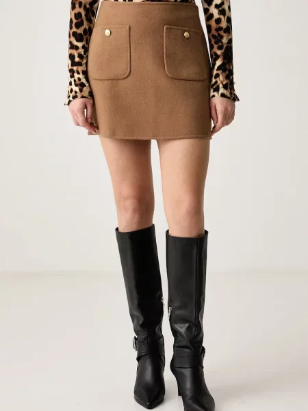 Tommy Hilfiger Fustă mini Maro deschis bej