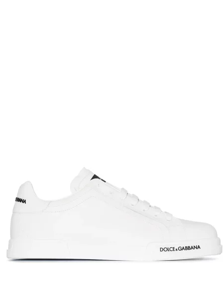 Sneakersy Dolce And Gabbana skórzane białe