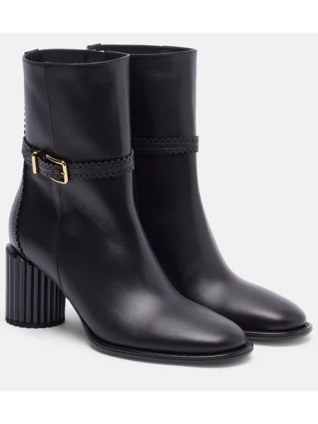 Cizme scurte Zimmermann din piele negru