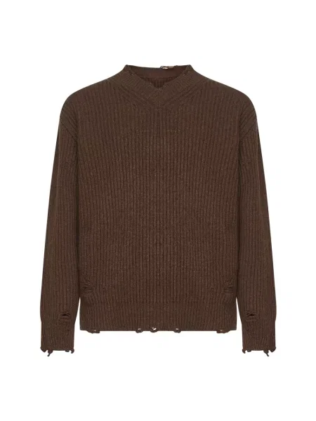 Sweter Mm6 Maison Margiela brązowy