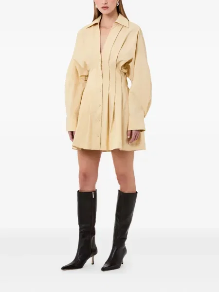 Sukienka koszulowa Nicholas plisowana garniturowa