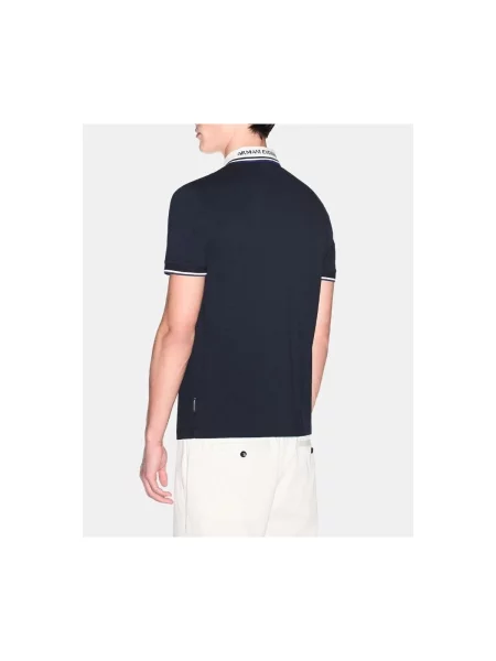 Tricou polo Armani Exchange albastru