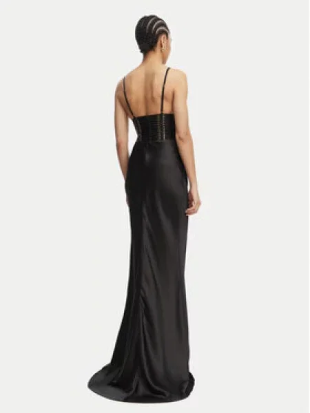 Elisabetta Franchi Szatén ruha fekete