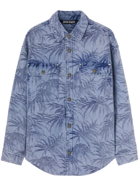 Риза Palm Angels синьо