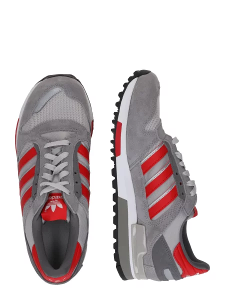 ADIDAS ORIGINALS Nízke tenisky ZX / červená / strieborná sivá