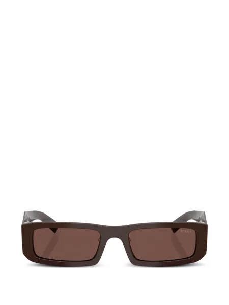 Ochelari de soare Prada Eyewear cu autograf maro