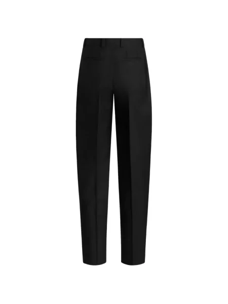 Pantaloni Dolce & Gabbana de lână maro