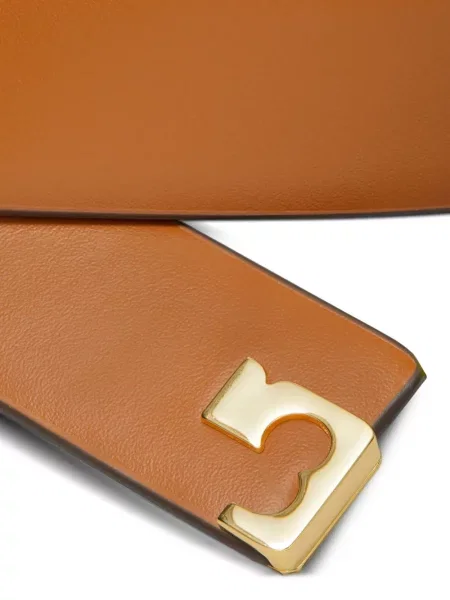 Curea Tory Burch din piele portocaliu