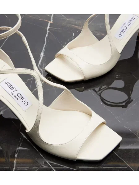 Sandale Jimmy Choo din piele alb