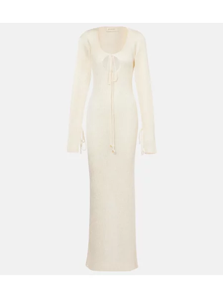 Rochie maxi Bananhot tricotate de costum galben