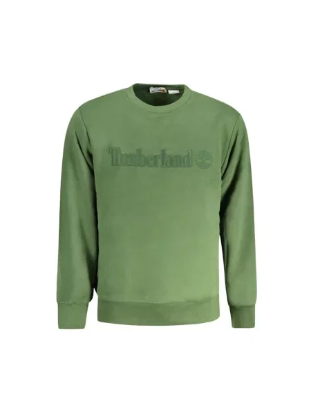 Bluza Timberland Embroidery Tonal Crew Neck black forest green zielona