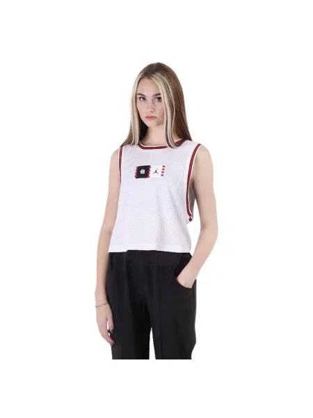 Top sportowy Jordan z dżerseju biały