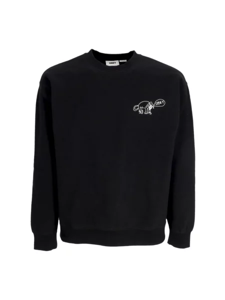 Bluza z kapturem Obey z kapturem z nadrukiem czarna