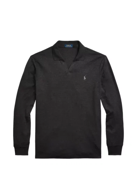 Tricou polo Polo Ralph Lauren cu glugă cu blană cu broderie roșu
