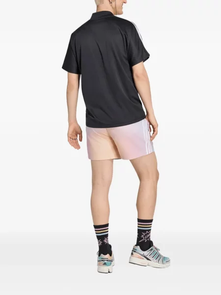 Hanorac Adidas din fleece cu autograf cu gradient albastru