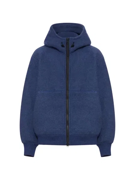 Geacă Canada Goose cu glugă cu cordon albastru