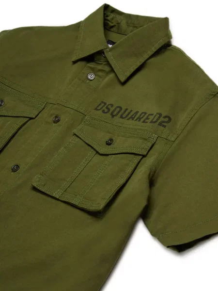 Koszula dziecięca Dsquared2 zielona