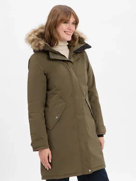Didriksons Parka Erna Kobiety jednolity 34 zielony
