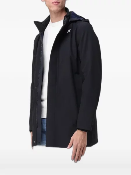 Geacă parka K-way cu glugă negru