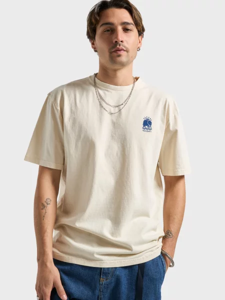 Trendsplant Tricou LA PLAZA murdar alb