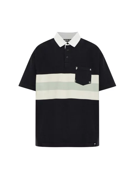 Koszulka polo Palm Angels czarna