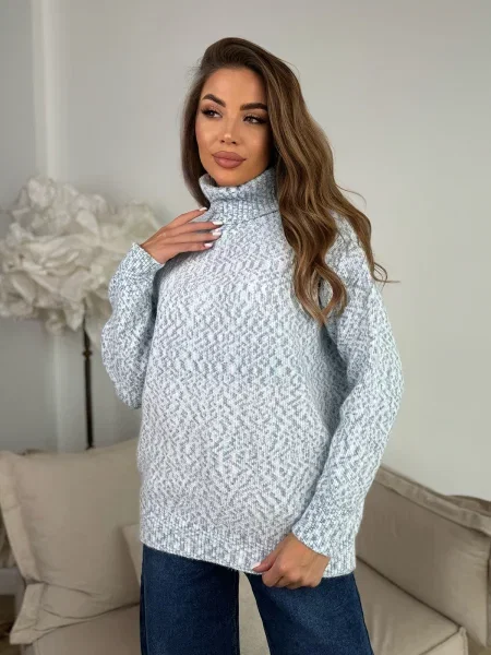 Светр ISSA Plus кашемір блакитний