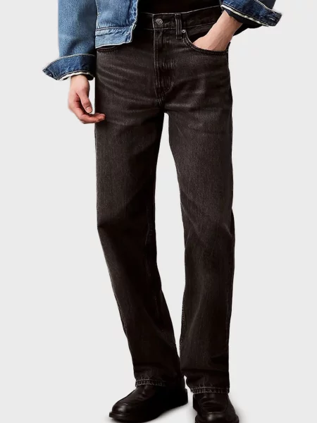 Прямі джинси Calvin Klein Jeans чорні