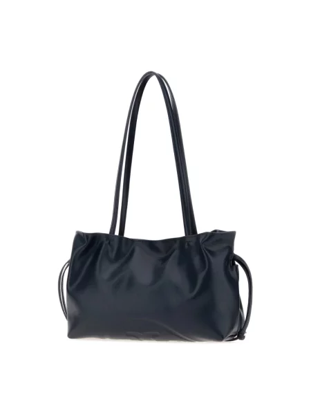 Shopperka Tory Burch ze sznurkiem niebieska