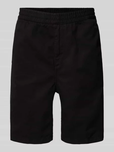 Szorty z elastycznym pasem model ‘FLINT’ Carhartt Work In Progress czarne