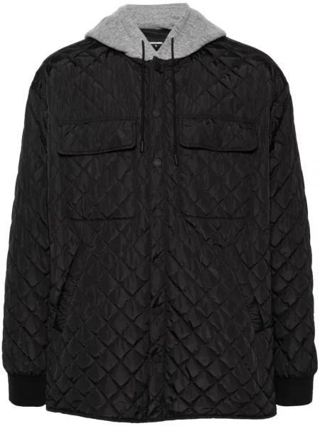 Geacă Dsquared2 cu glugă negru