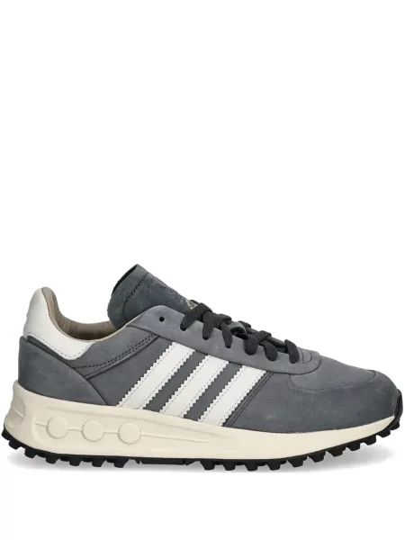 Zomšinės dryžuotos sportbačiai Adidas Stan Smith mėlyna