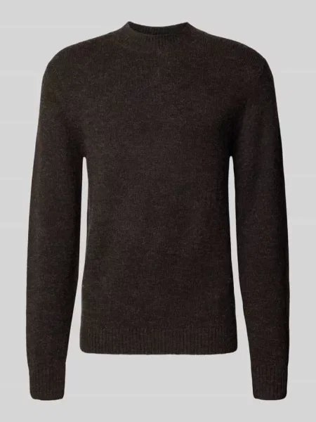 Sweter z dzianiny o kroju regular fit z prążkowanymi wykończeniami Mcneal