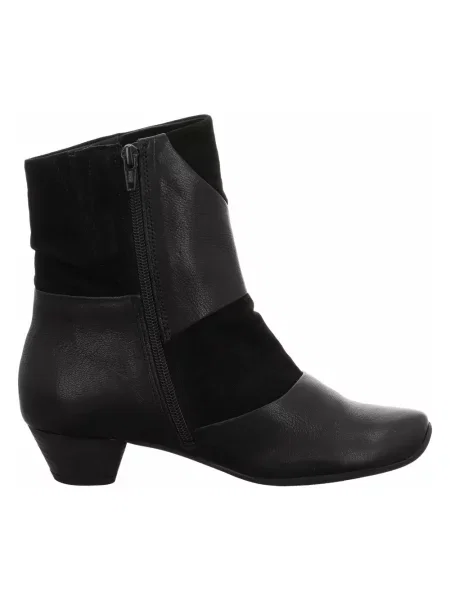 Buty do kostki Think skórzane czarne