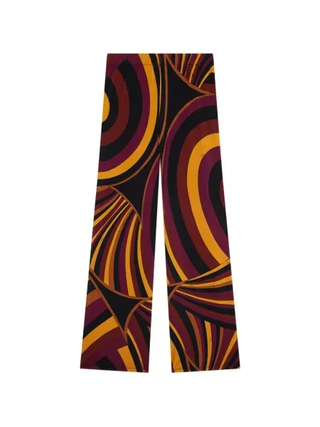 Pantaloni Pucci din satin cu imagine negru