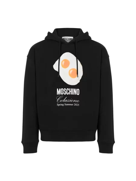 Bluza z kapturem Moschino z kapturem czarna