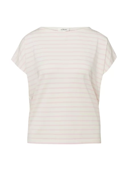 S.Oliver Tricou roz alb